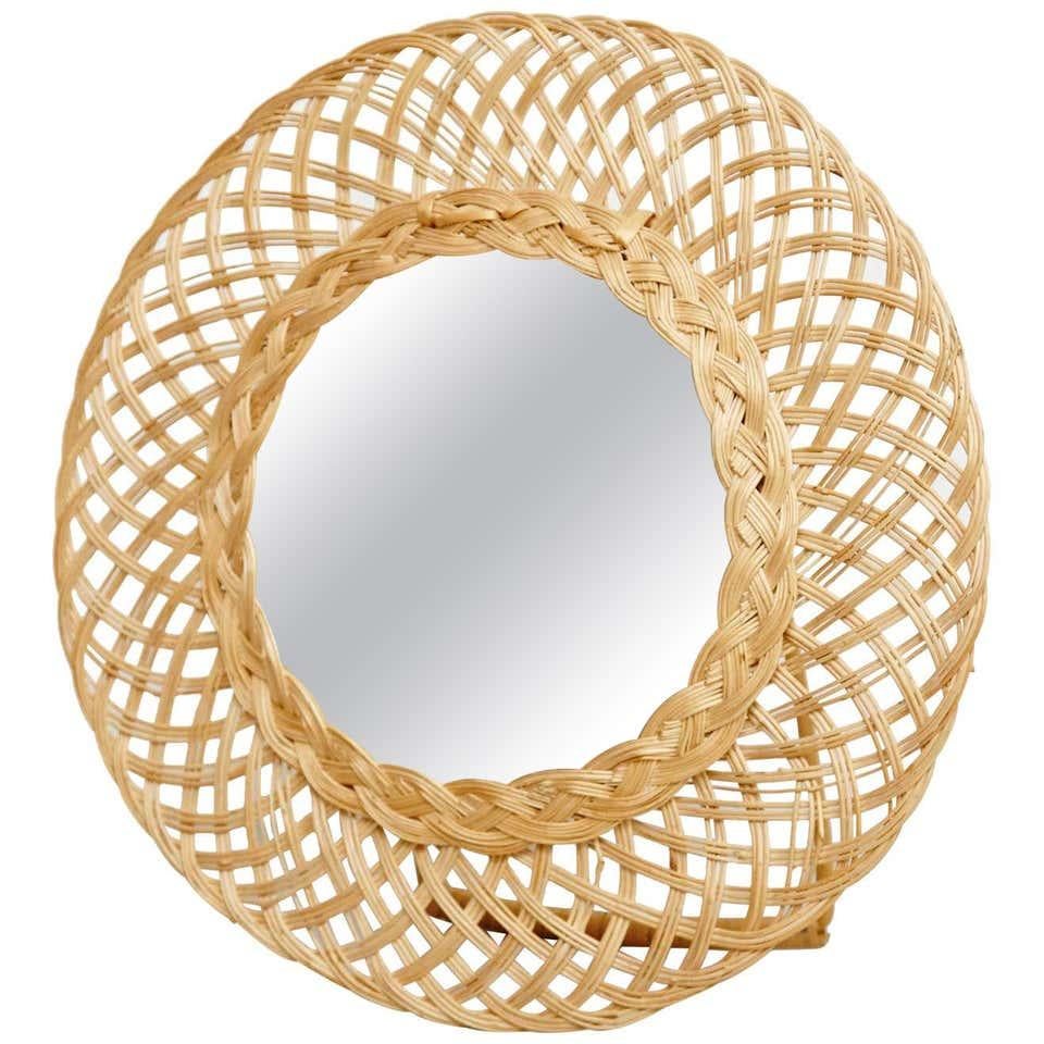 20th Century Rattan Table Mirror For Sale 3