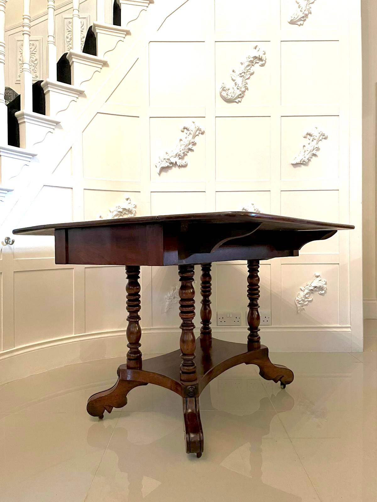 19. Jahrhundert Antike Regency Mahagoni Drop Leaf Centre Table (Sonstiges) im Angebot