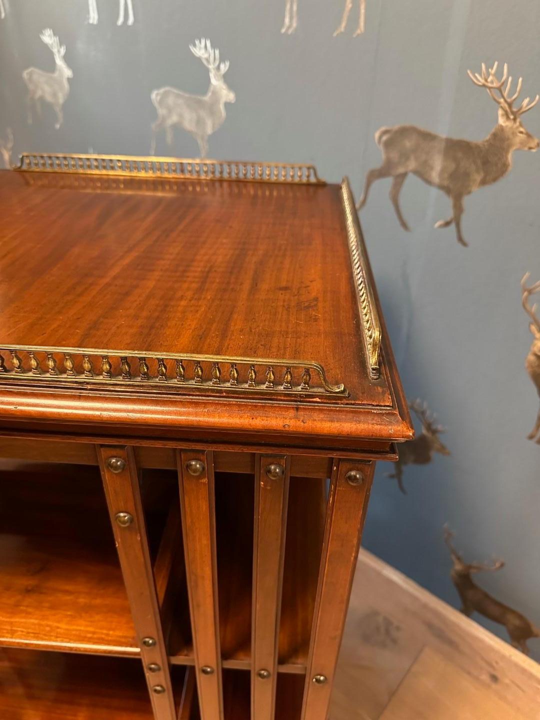 Late 19th Century 19th Century Antique revolving bookcase For Sale