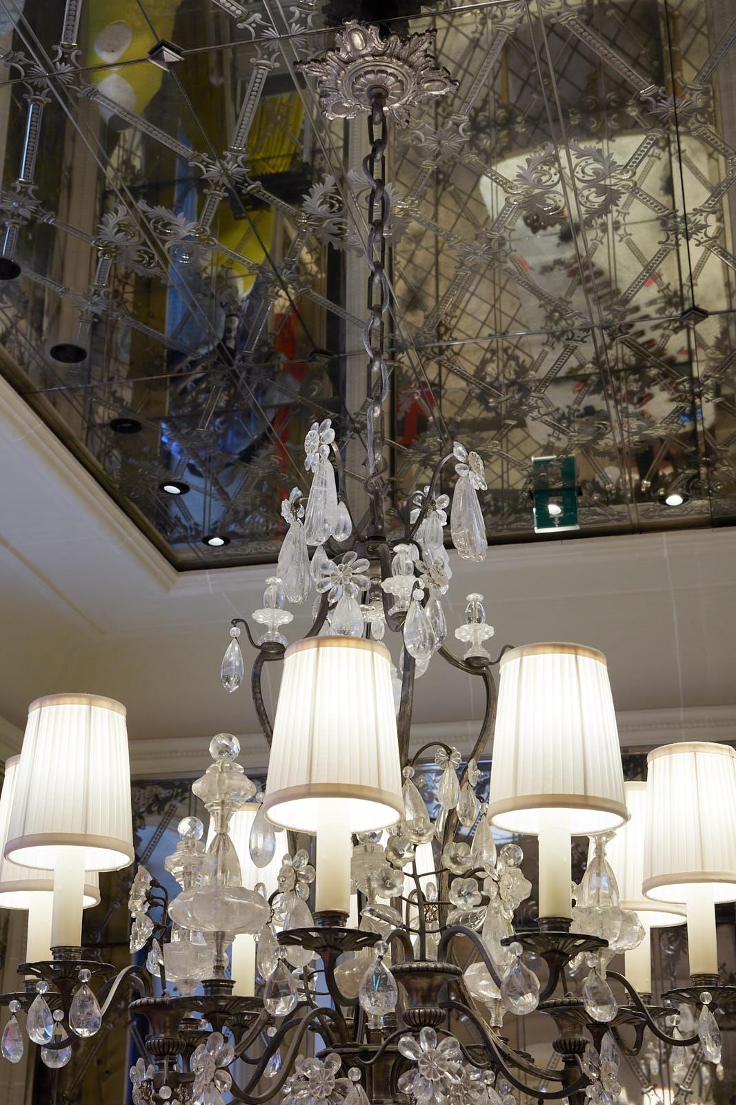 19th Century Antique Rock Crystal Chandelier For Sale 1