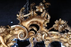 19th Century Antique Rococo Mirror Gilded Around 1880, Napoleon III