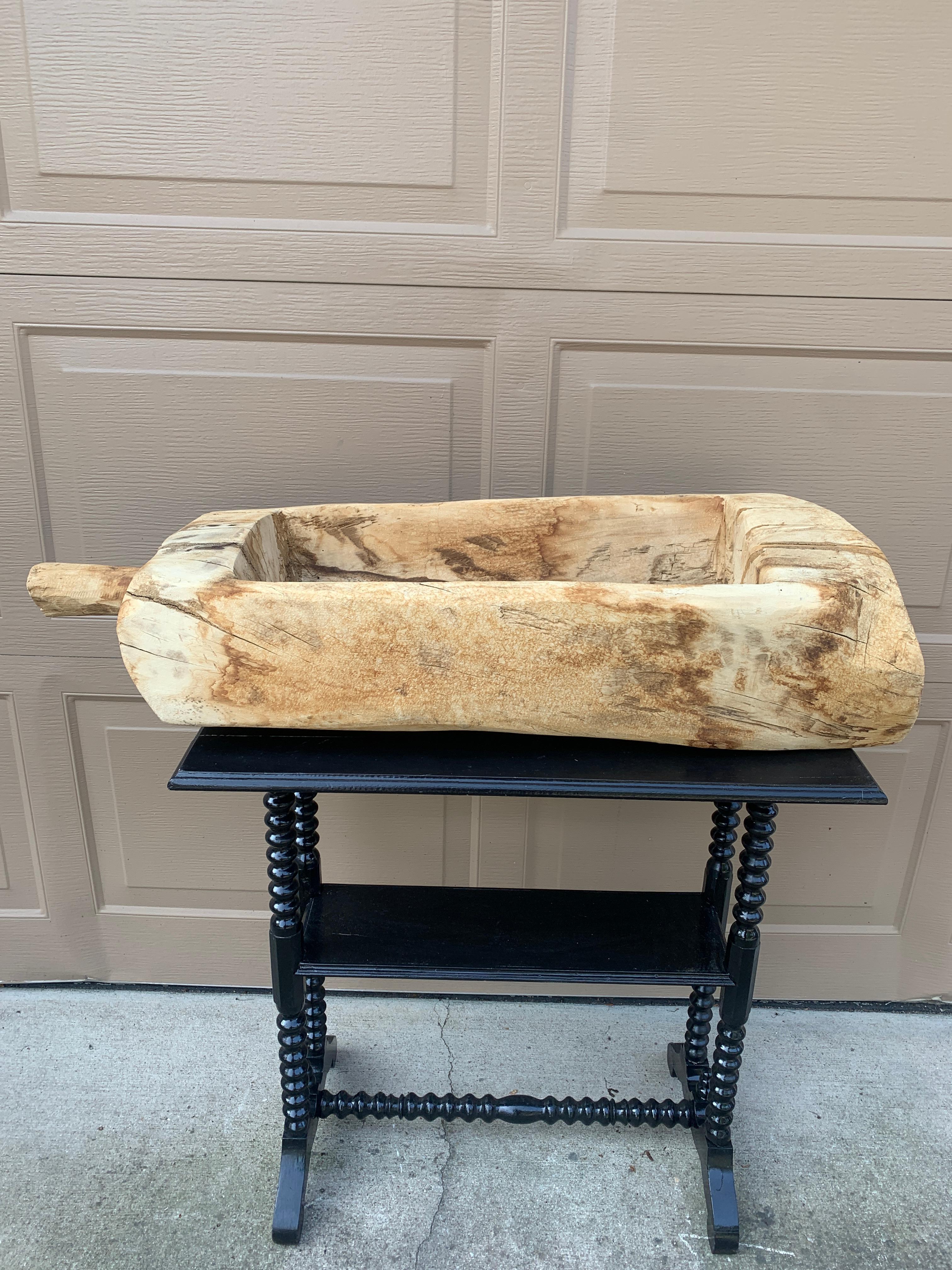 19th Century Antique Rustic French Cheese-Making Trough Bowl For Sale 12