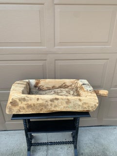 19th Century Antique Rustic French Cheese-Making Trough Bowl