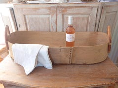 19th Century antique rustic genuine basket