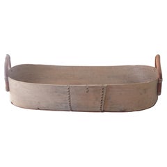 19th Century antique rustic genuine basket