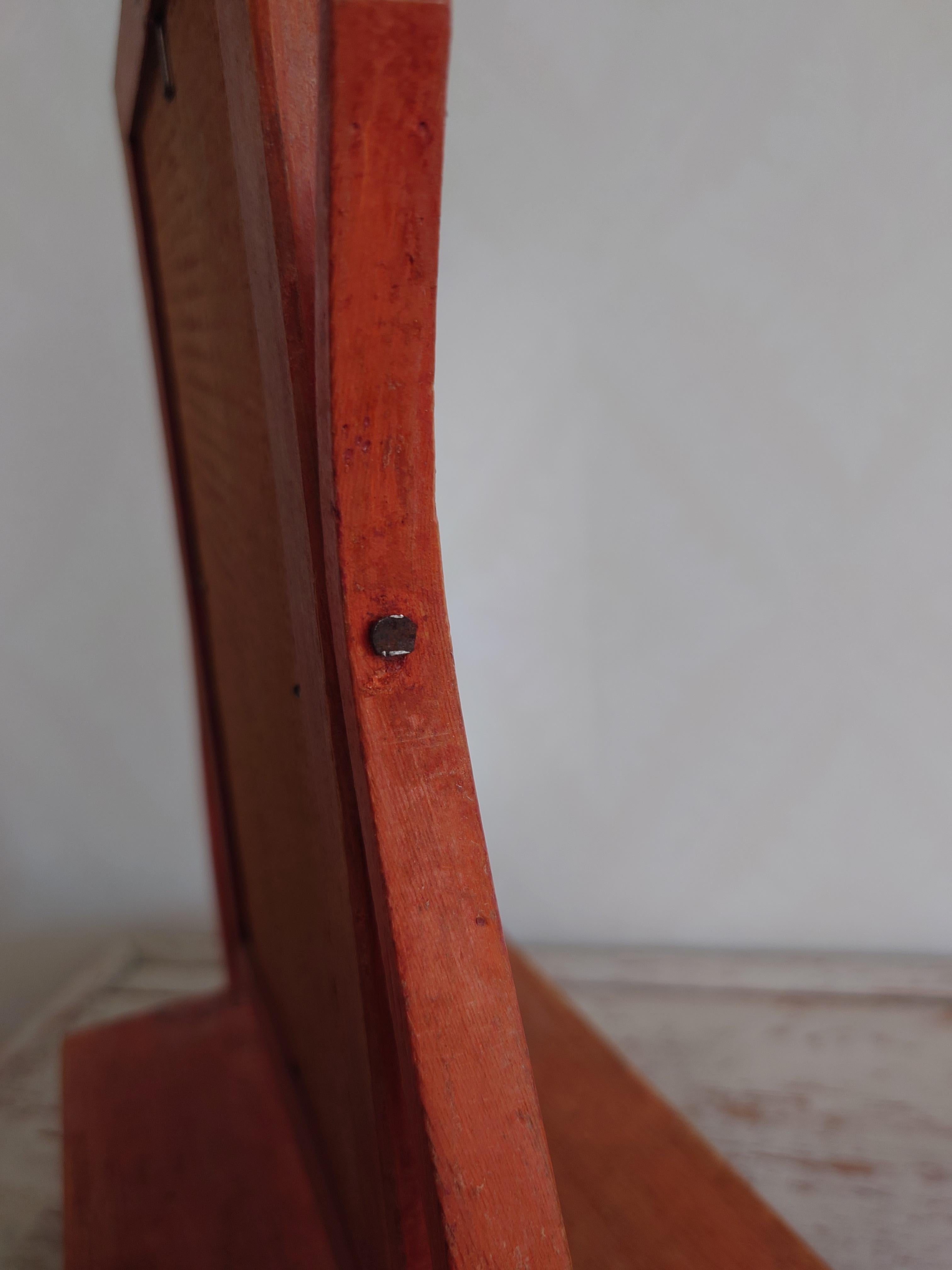 Peint d'origine suédoise rustique du 19ème siècle  Miroir de table Empire en vente 5