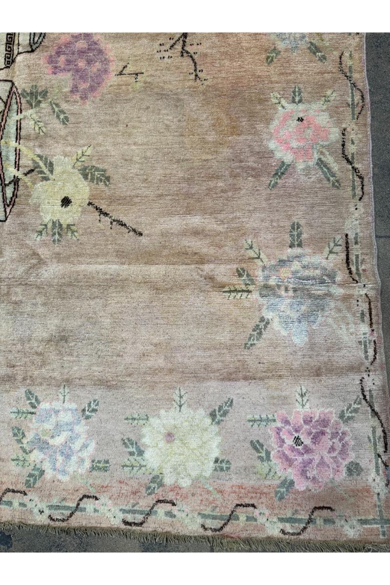 Mid-Century Modern Tapis ancien de Samarkand du 19e siècle 11.2