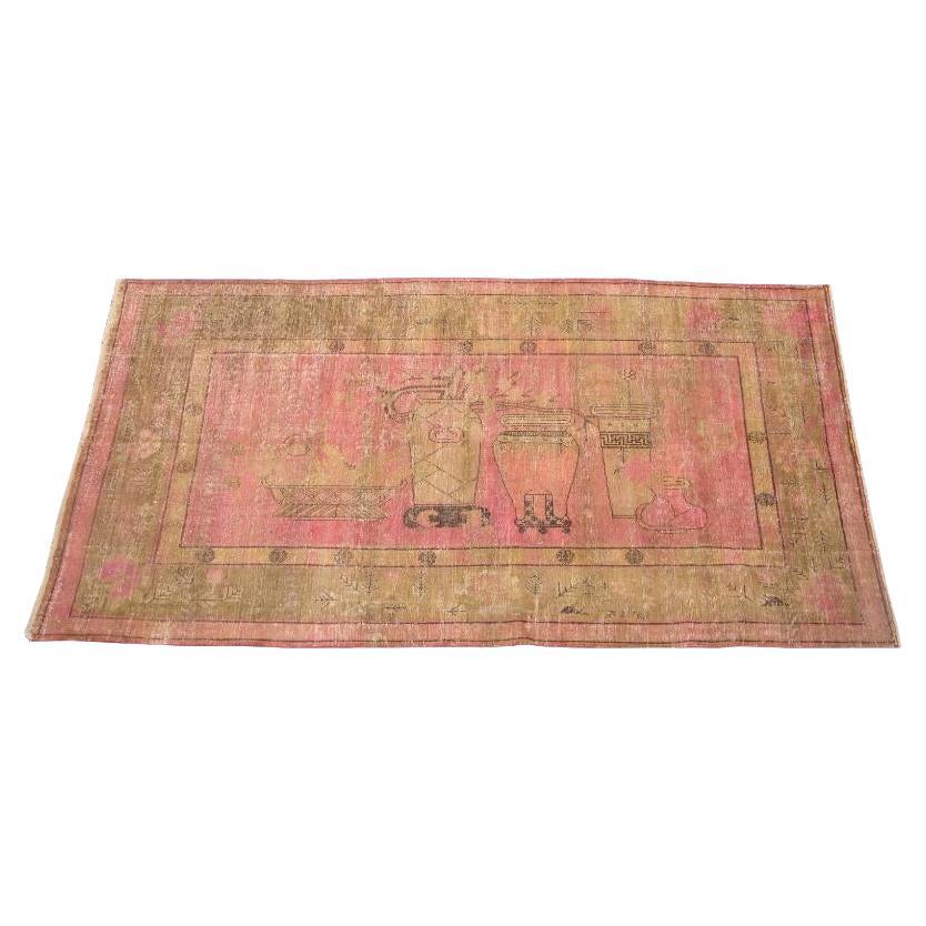 19th Century Antique Samarkand Rug 11.7" X 6" For Sale