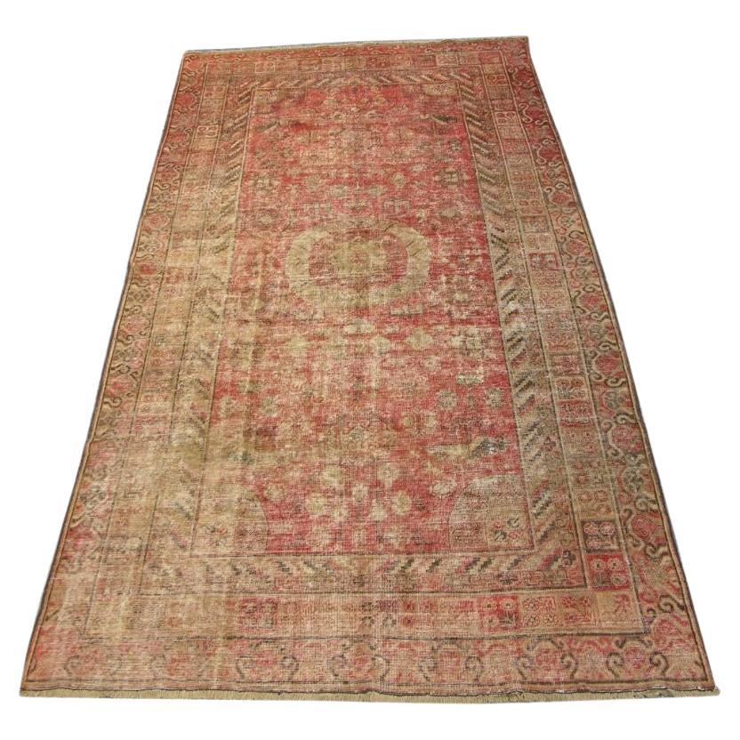 Antiker Samarkand-Teppich aus dem 19. Jahrhundert 12,7" X 6.2" im Angebot