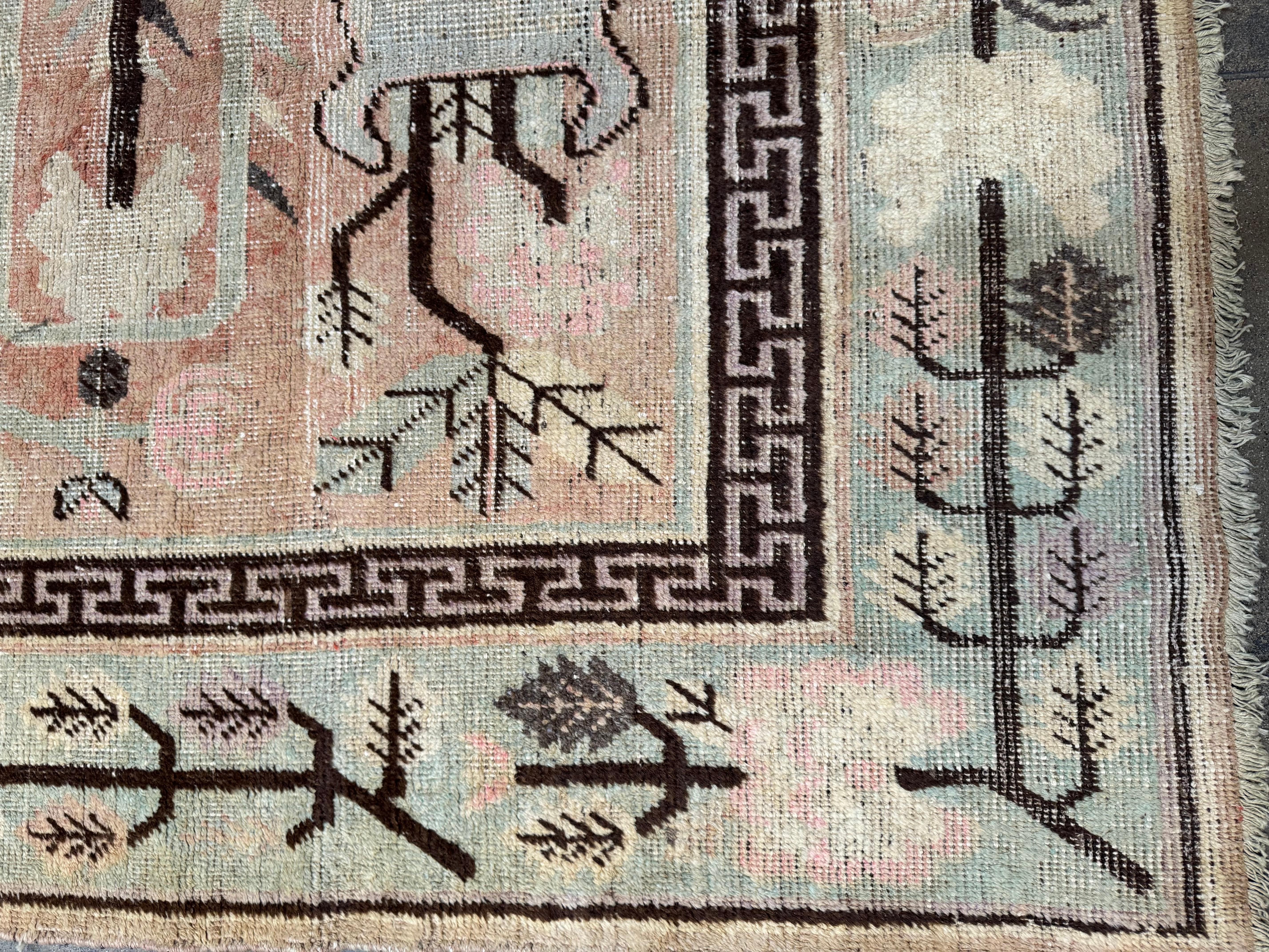 Antiker Samarkand-Teppich aus dem 19. Jahrhundert 7.1