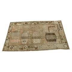 Tapis ancien de Samarkand du 19e siècle 8.4" X 5.1"