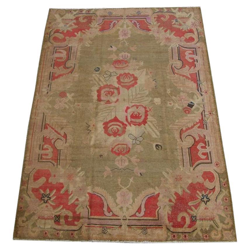 Antiker Samarkand-Teppich aus dem 19. Jahrhundert 8.7" X 8,5" im Angebot