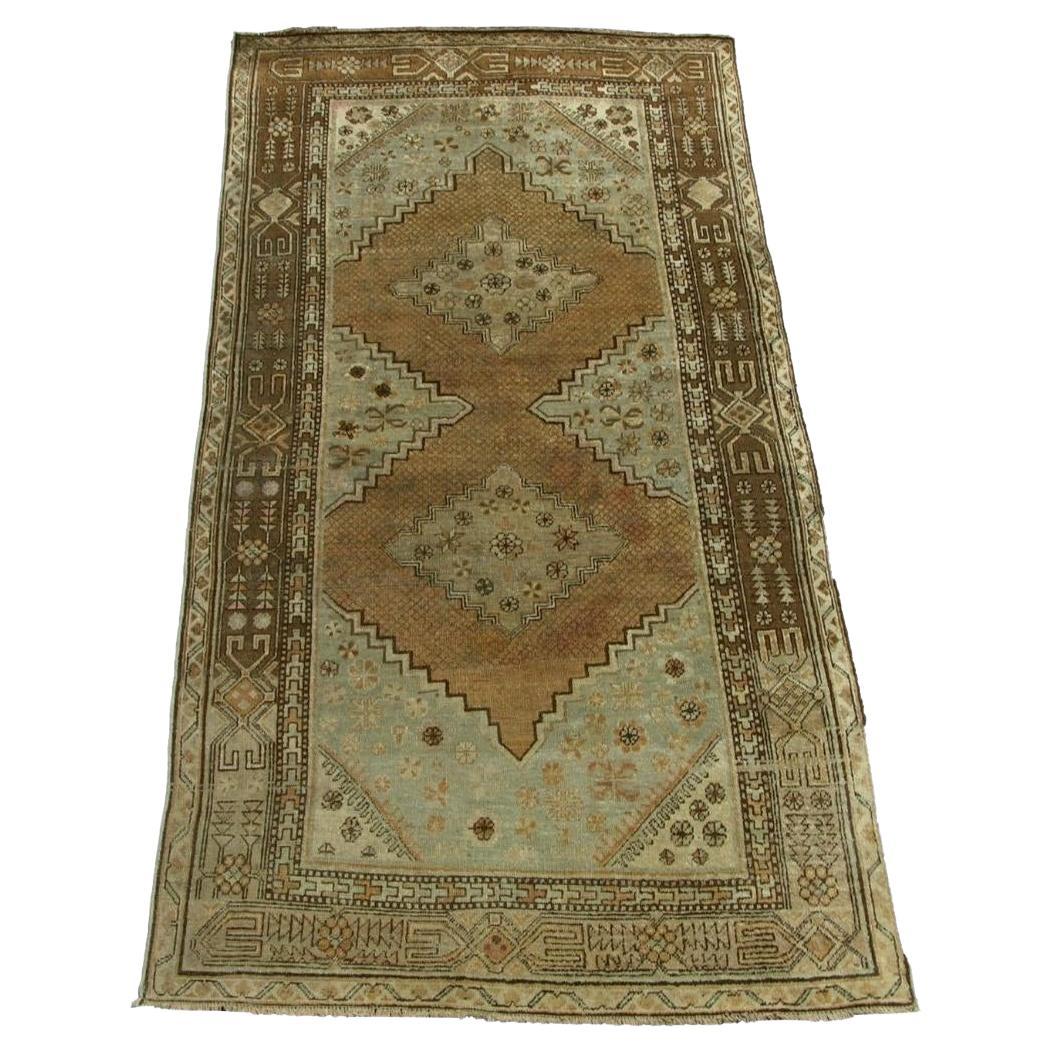 Antiker Samarkand-Teppich des 19. Jahrhunderts 9,0" X 4,6" im Angebot