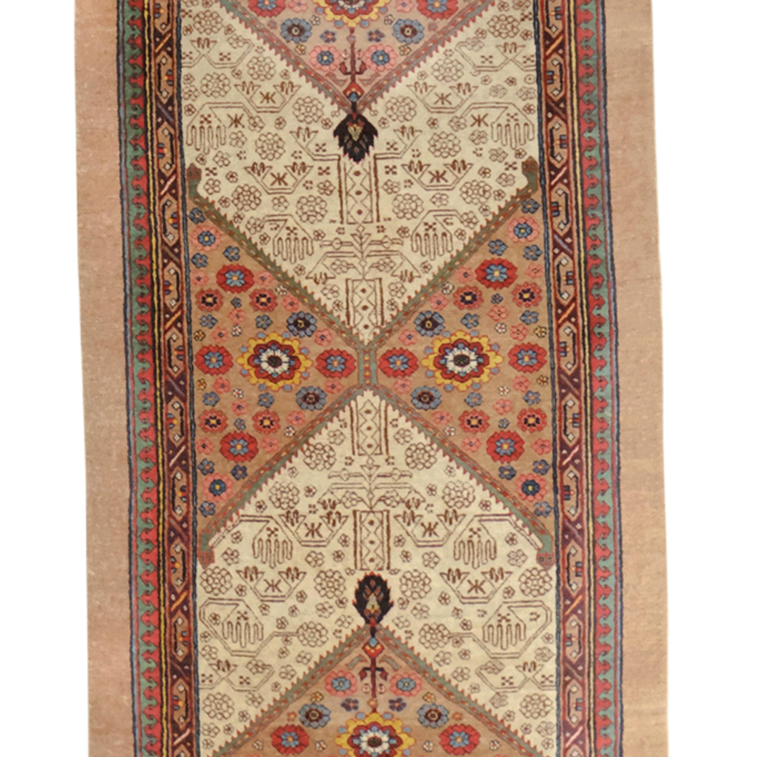 Persian 19th Century Antique Sarab Runner - Antique Wool Runner For Sale
