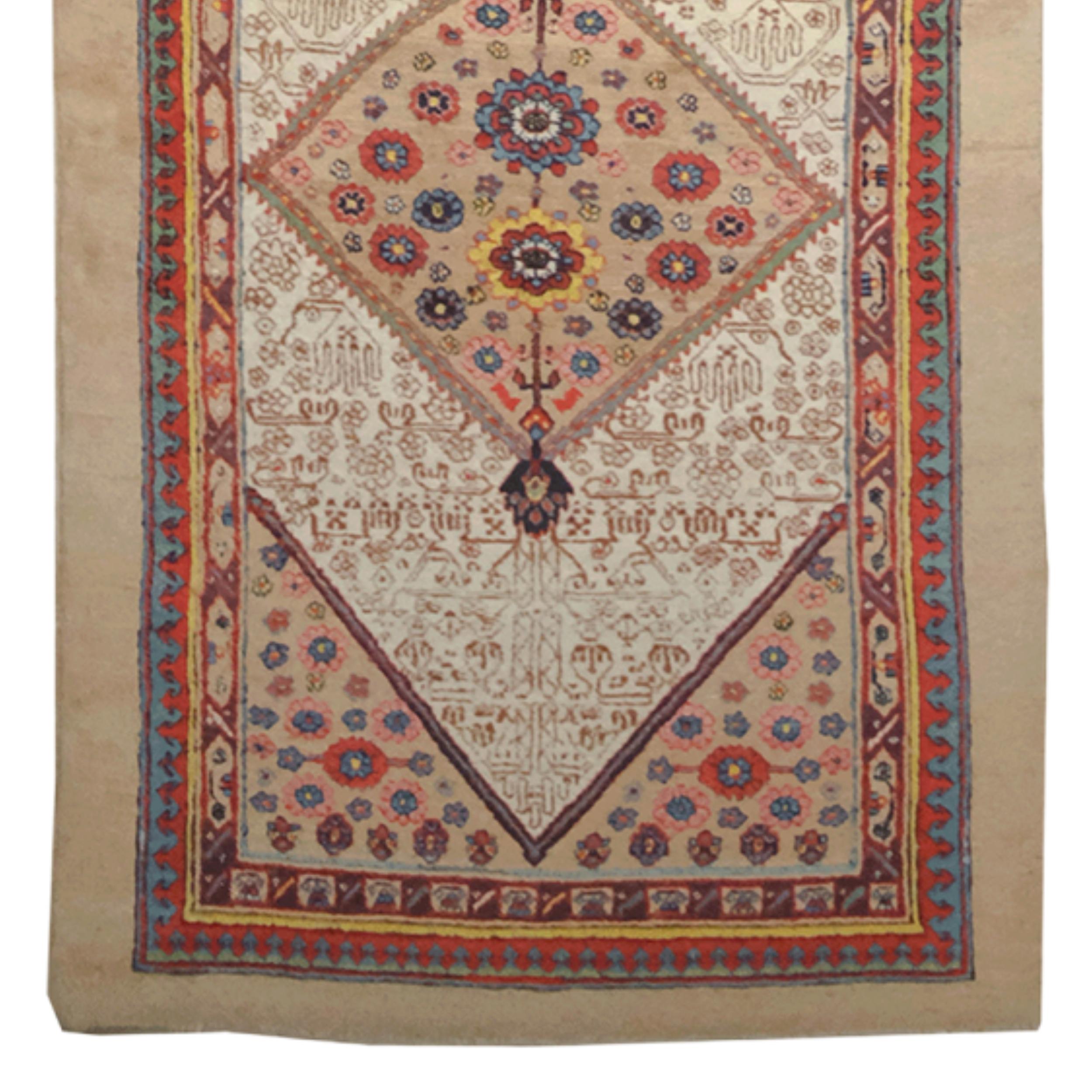 19th Century Antique Sarab Runner - Antique Wool Runner For Sale 2