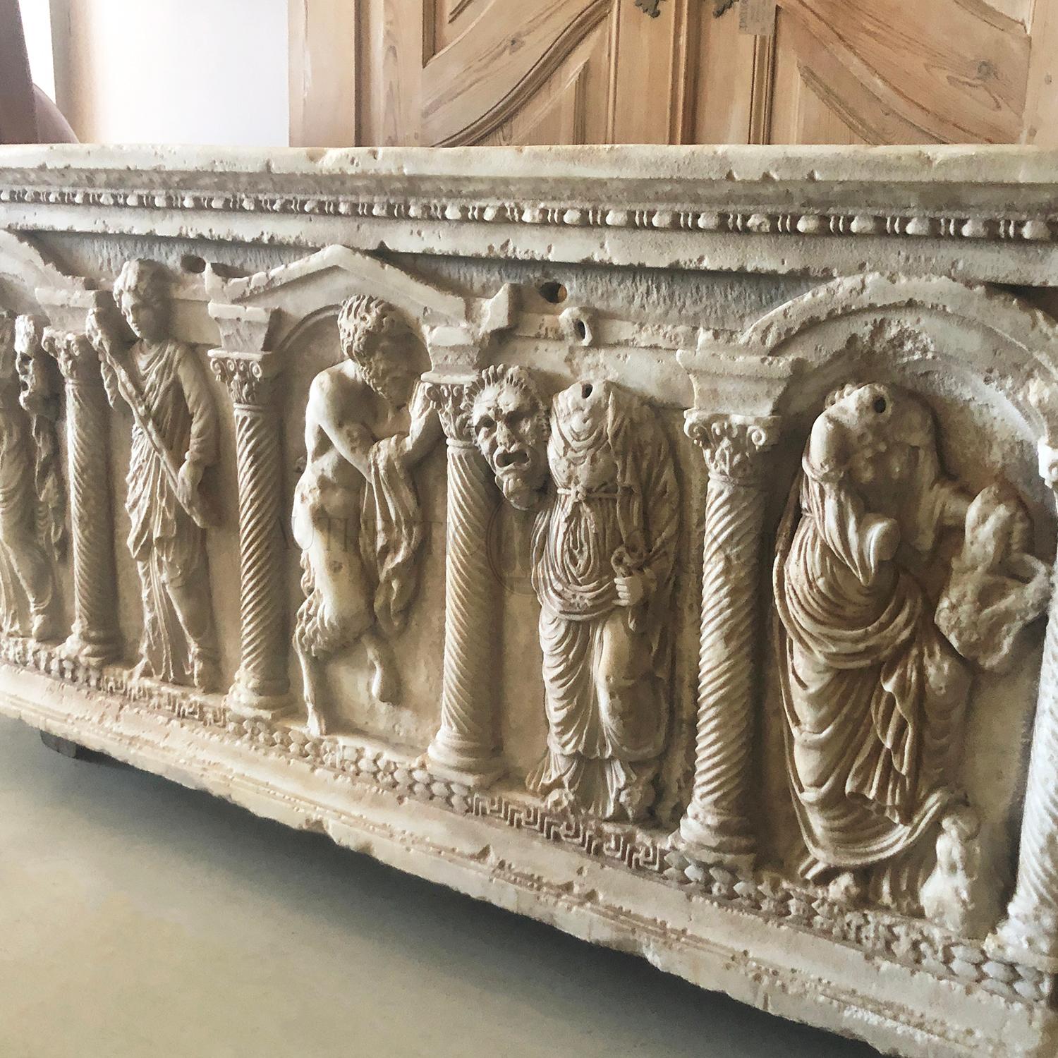 marble sarcophagus