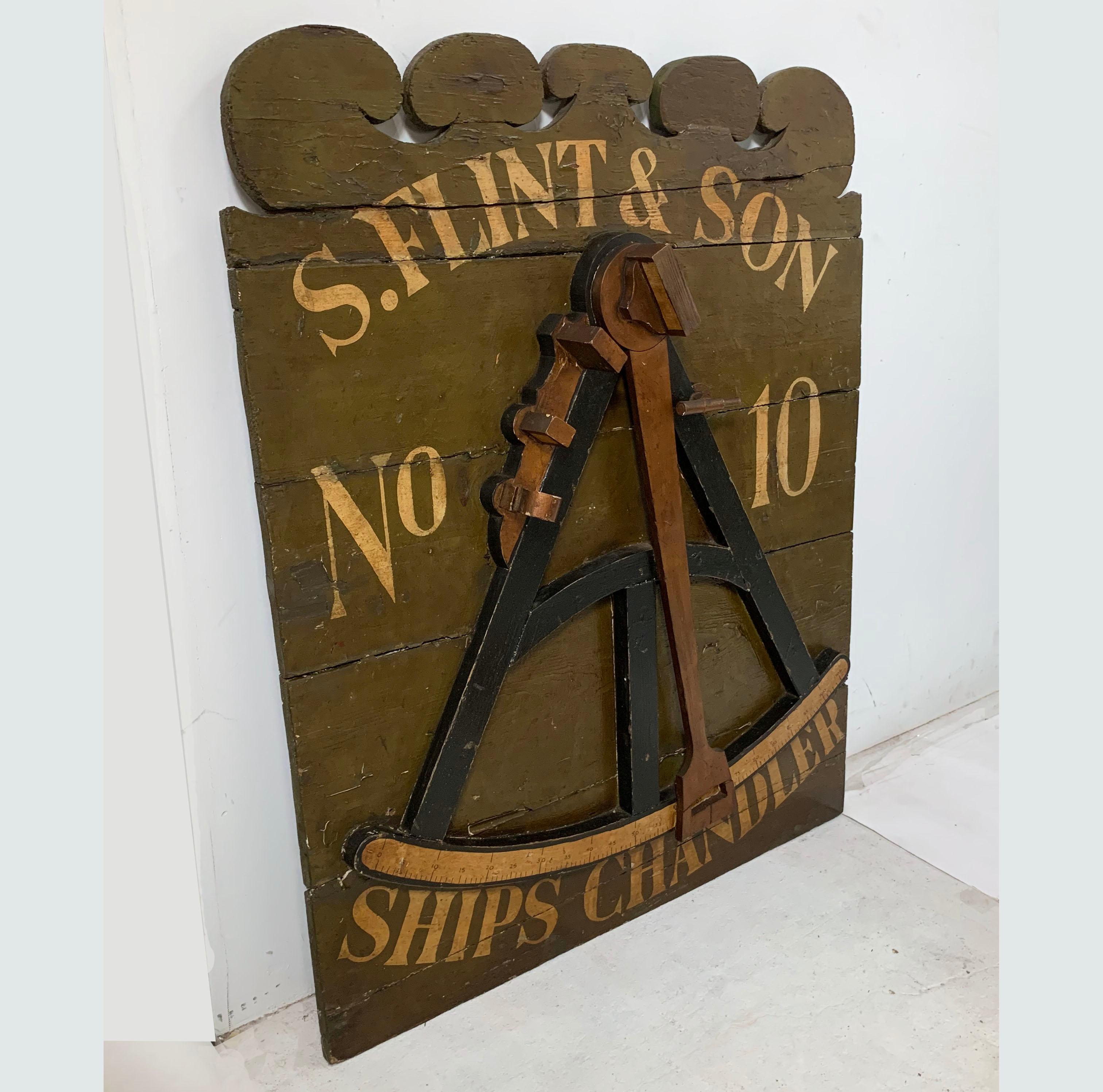 Américain Panneau publicitaire de vendeur de bateaux antique du 19ème siècle en vente