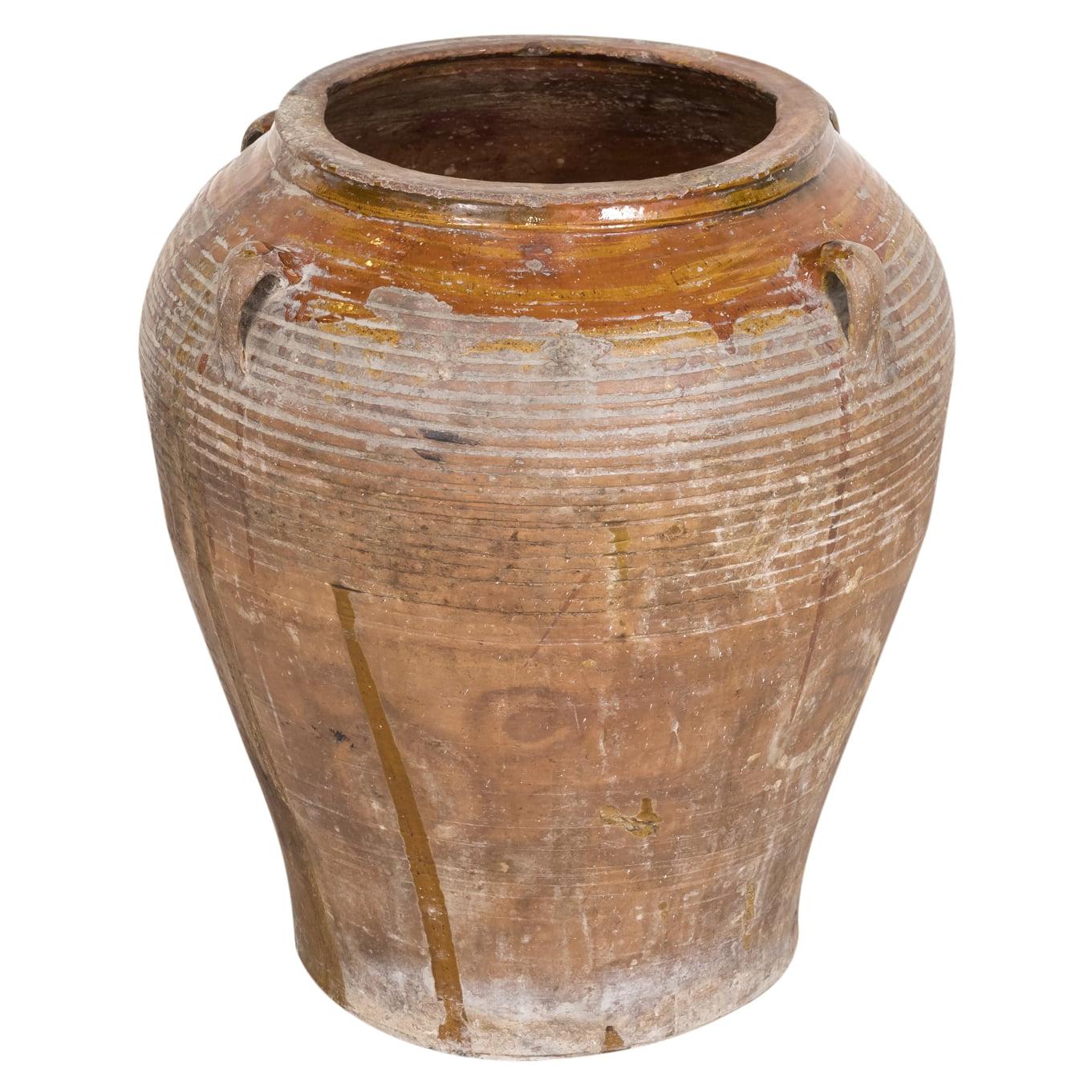 19th Century Antique Spanish Terracotta Olive Jar
