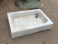 19th Century Antique Spanish White Marble Sink