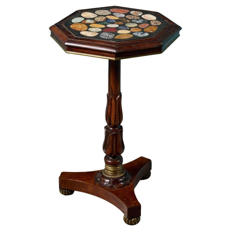 19th Century Antique Specimen Marble Table For Sale at 1stDibs