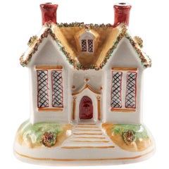 19th Century Antique Staffordshire Cottage