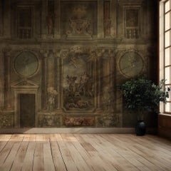 19th-Century Antique-Style Panoramic Wall Mural on Canvas