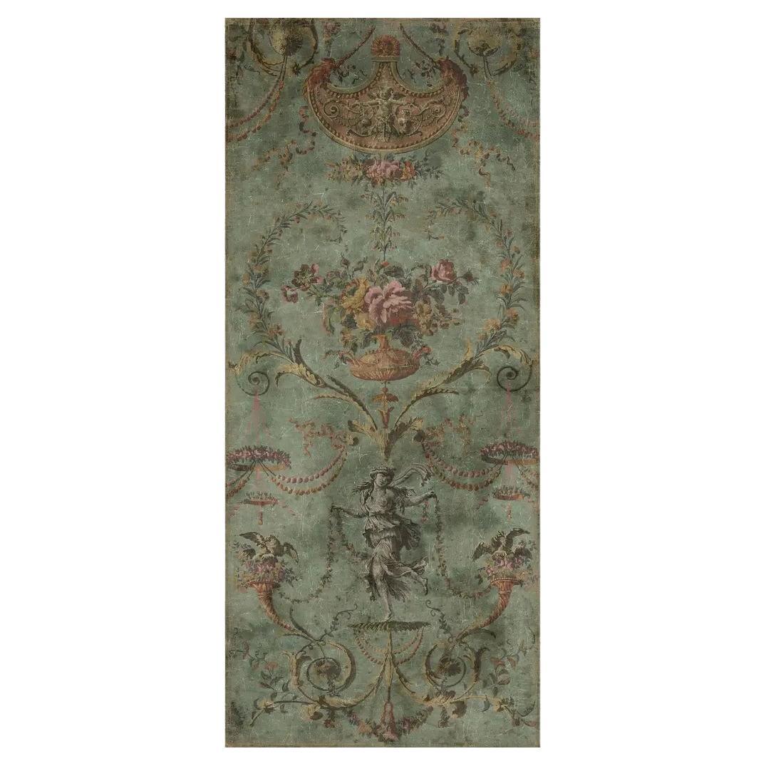 19th-Century Antique-Style Panoramic Wall Mural on Canvas