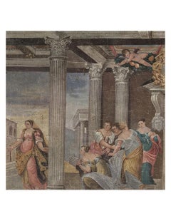 19th-Century Antique-Style Panoramic Wall Mural on Canvas – Grand Baroque