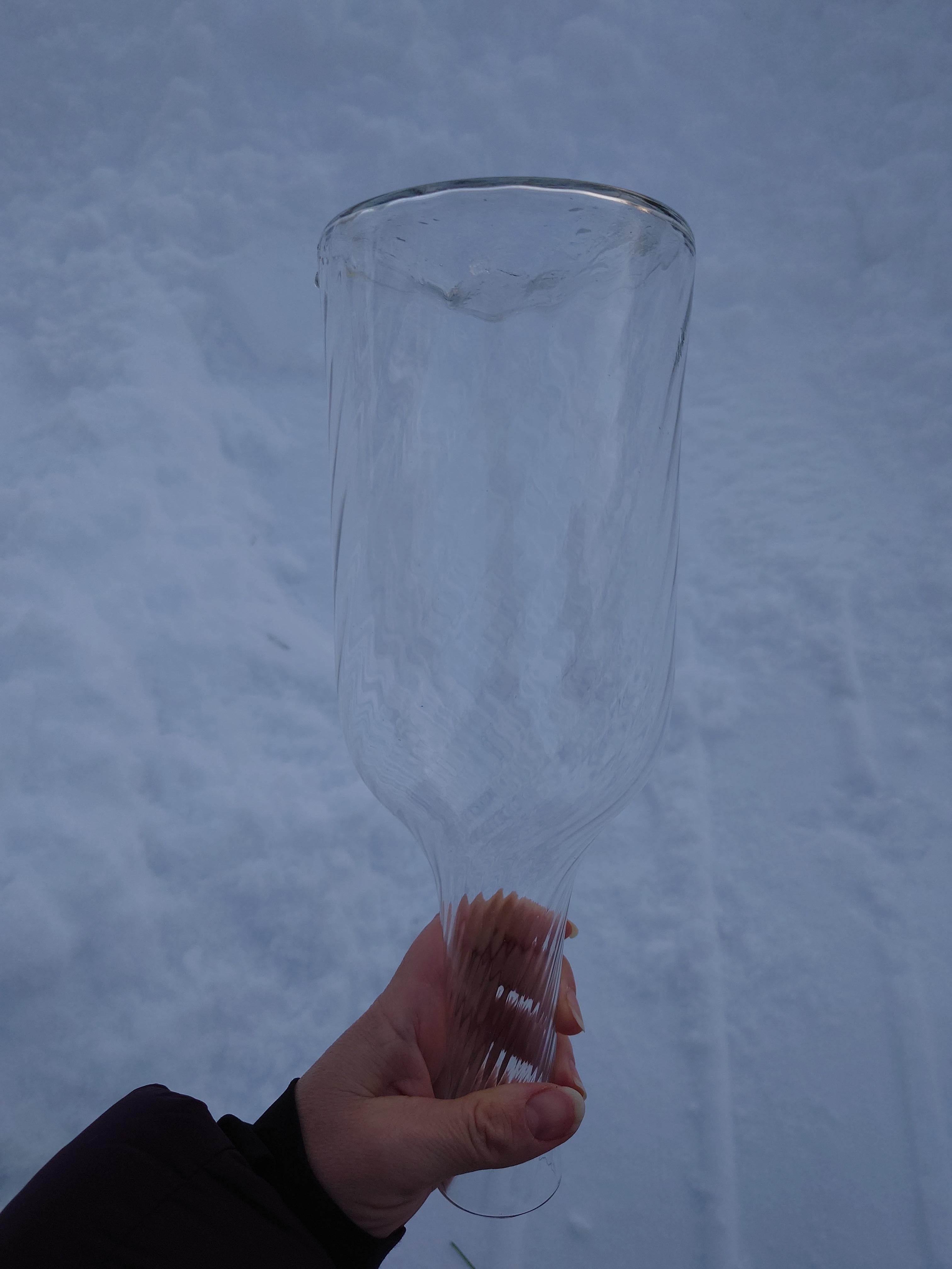 19th Century Antique Swedish Glass Twisted Carafe / Bottle 9
