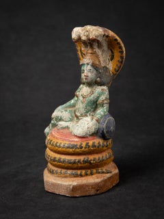 19th century Antique terracotta statue of the Hindu god Krishna from India