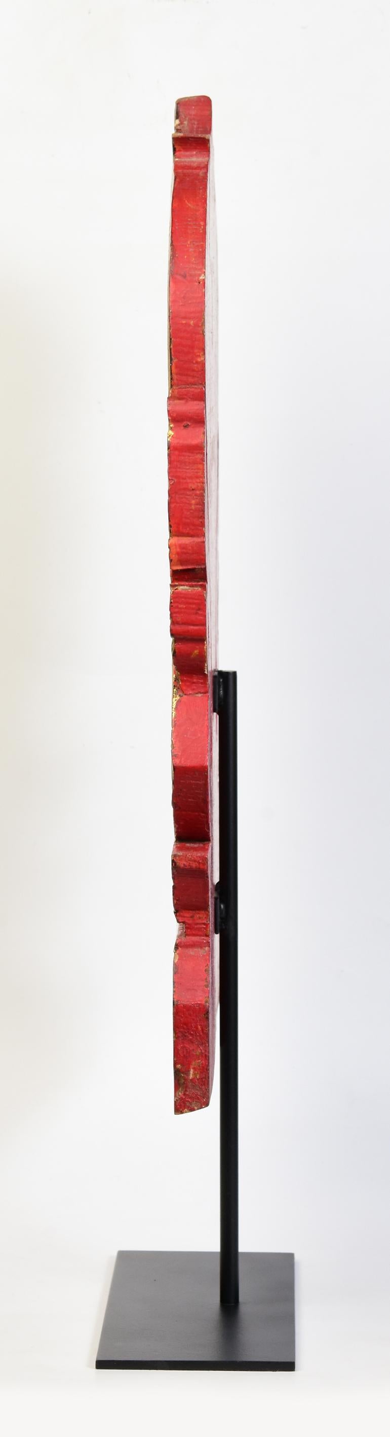 19th Century, Antique Thai Wood Carving with Stand 7