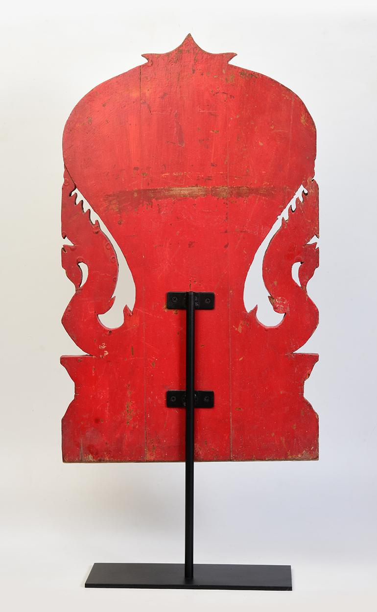 19th Century, Antique Thai Wood Carving with Stand 8