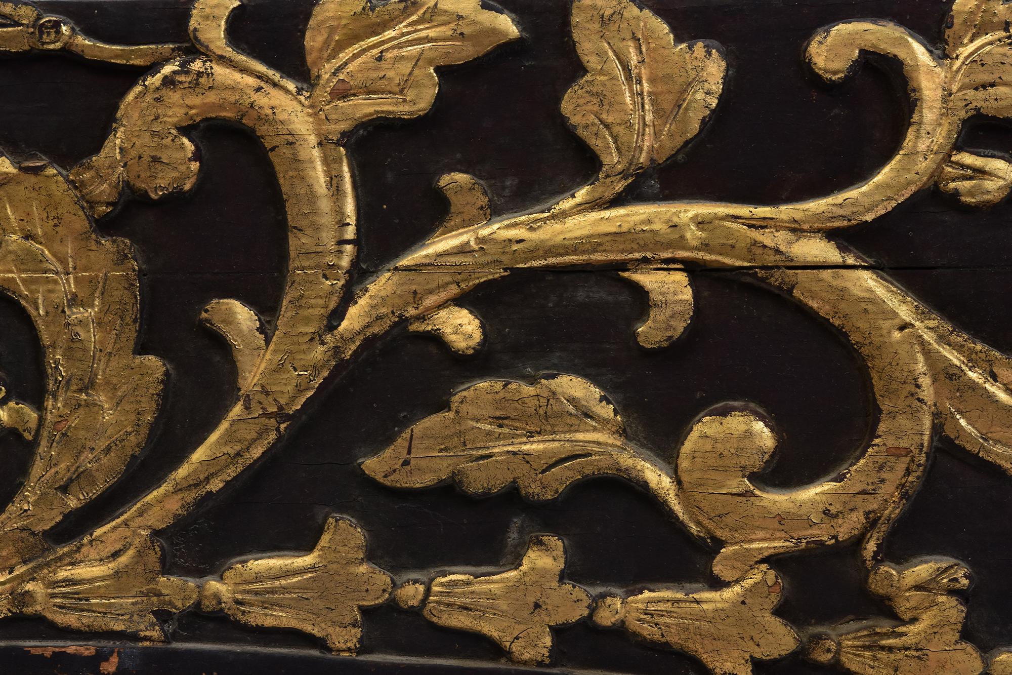 Bois 19e siècle, Sculpture ancienne en bois thaïlandais en vente
