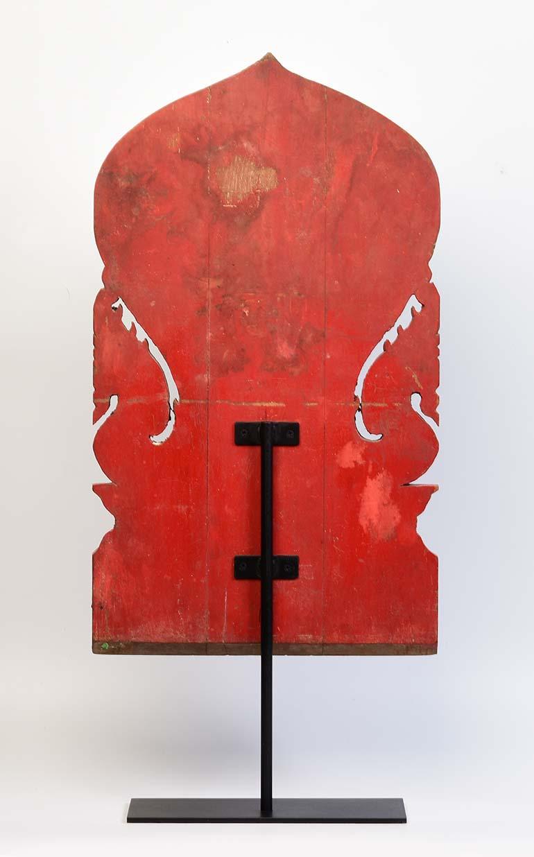 19th Century, Antique Thai Wood Carving with Stand 4