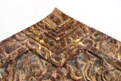 19. Jahrhundert, antike thailändische Holzschnitzerei mit Stand