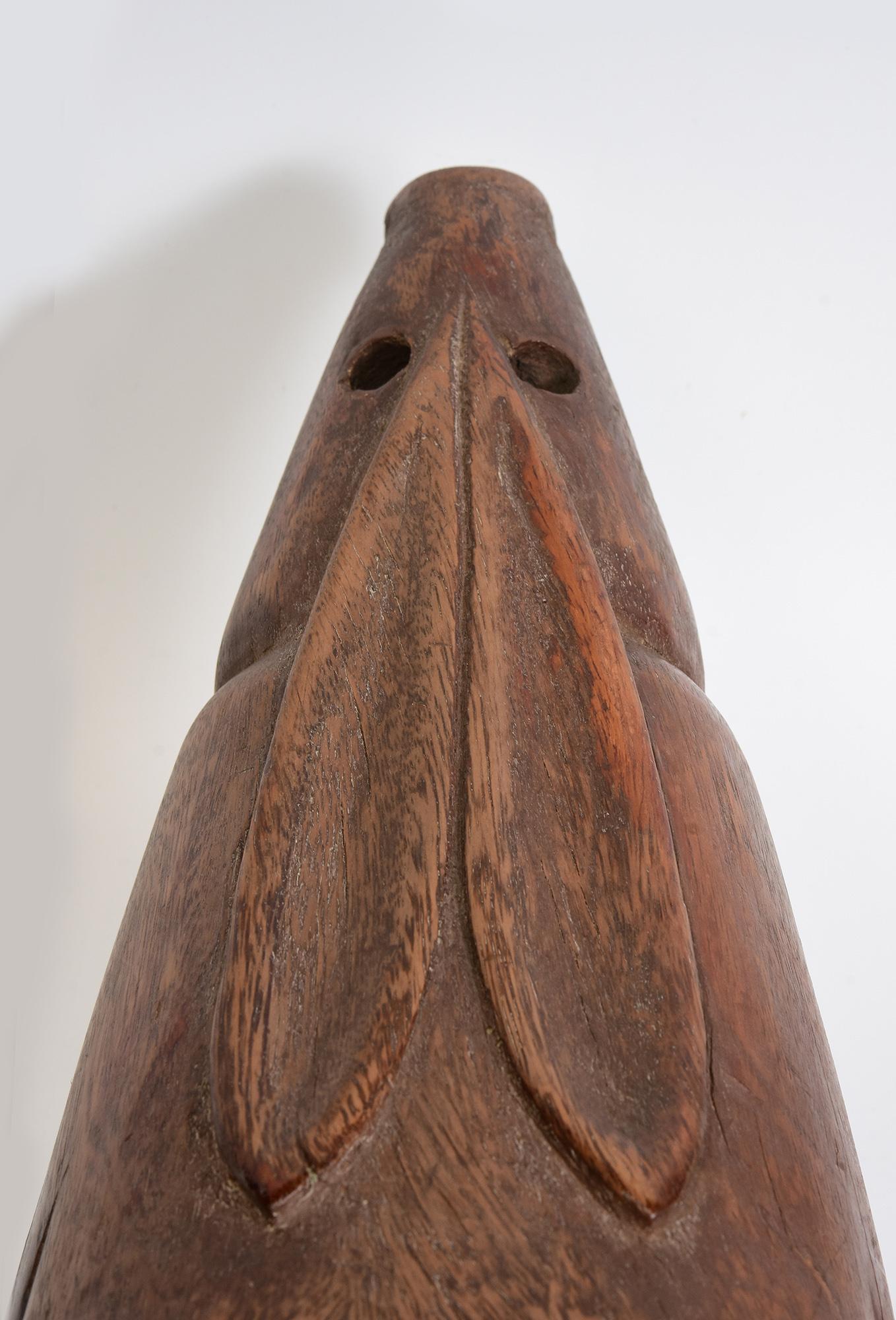 19th Century, Antique Thai Wooden Animal Rabbit For Sale 4