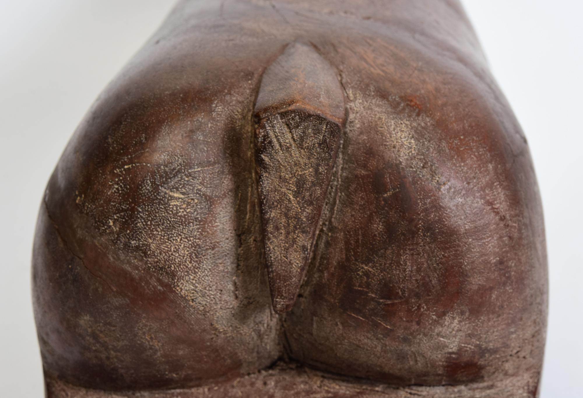 19th Century, Antique Thai Wooden Animal Rabbit For Sale 5