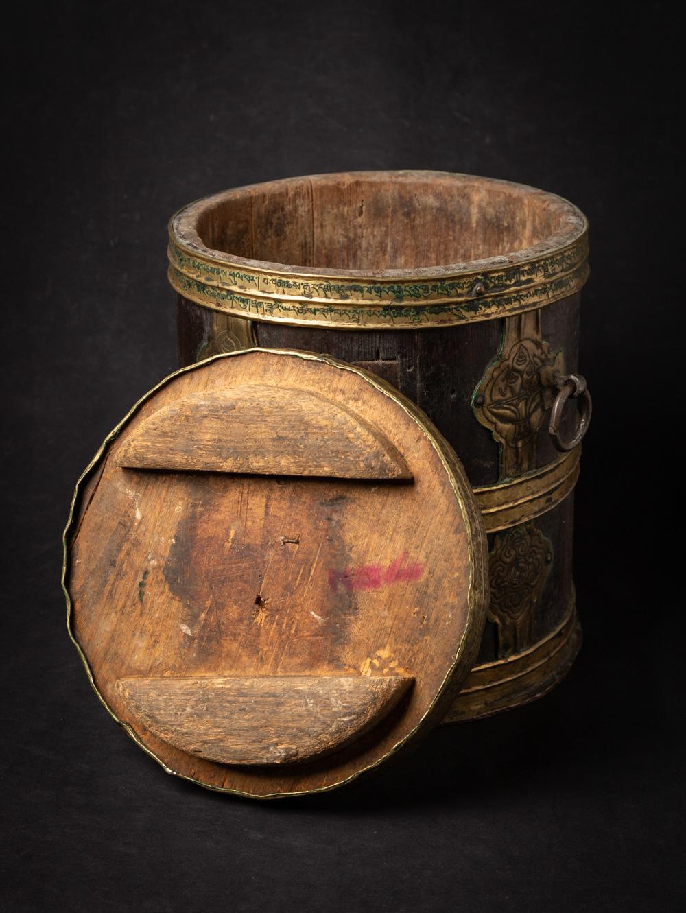 19th century Antique Tibetan Yak Butter container Originating from Tibet 10