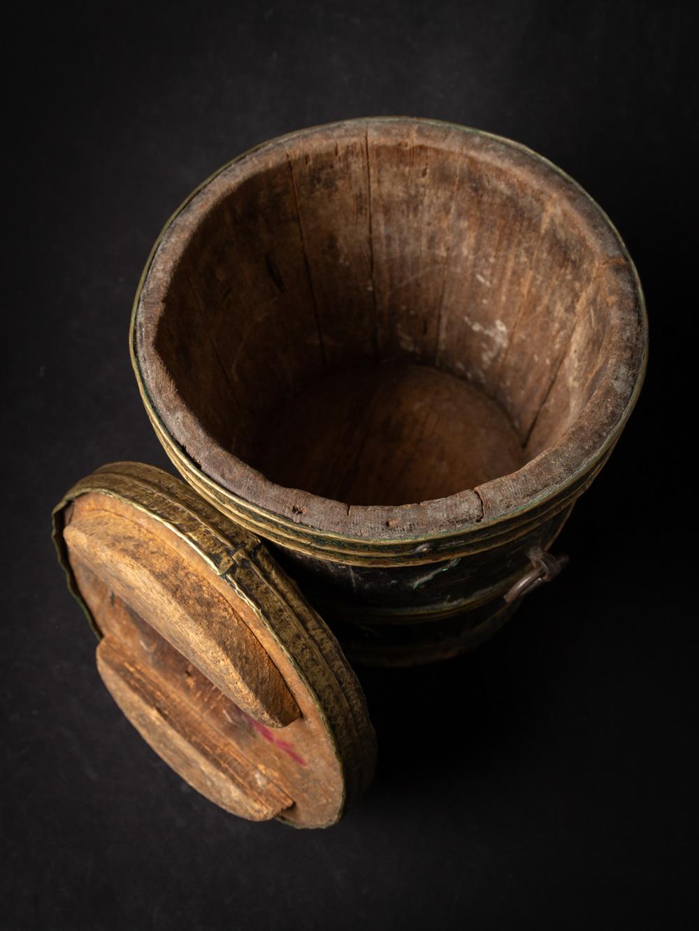 19th century Antique Tibetan Yak Butter container Originating from Tibet 11
