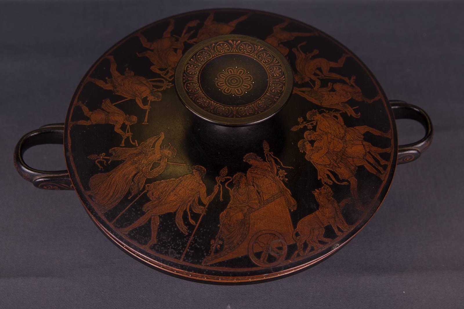Danois Vase en étain ancien du 19ème siècle provenant d'Ipsen, Kjobenhavn, Danemark en vente