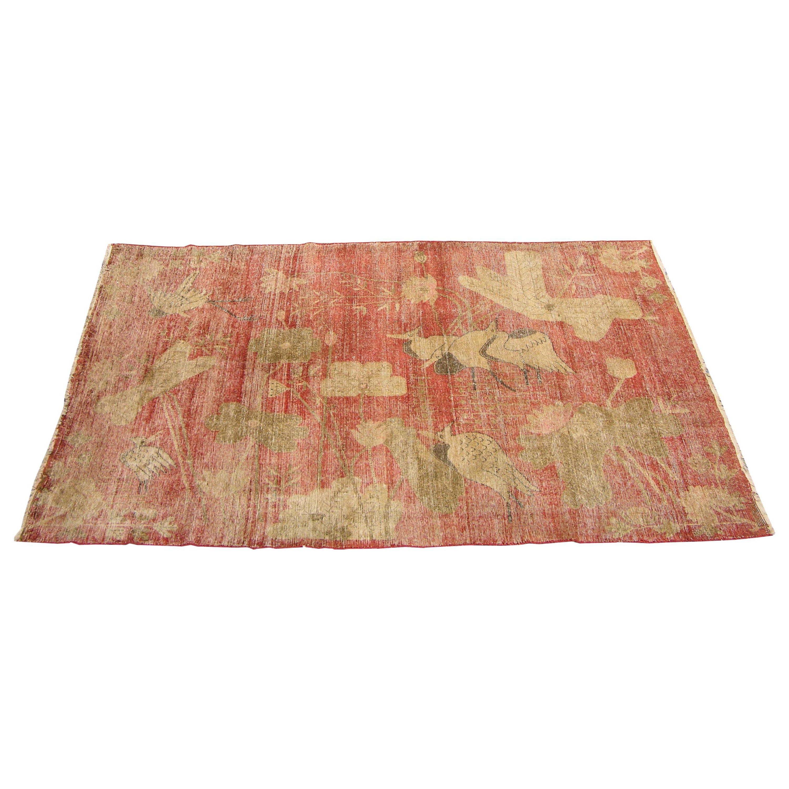 Antico tribale Khotan Samarcanda del XIX secolo 8'9'' X 5'8'' in vendita