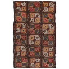 19th Century Antique Uzbek Embroidered Textile, Vibrant Medallions - Rug
Kilim 19th Century Antique Uzbek Embroidered Textile, Vibrant Medallions - Rug
Kilim