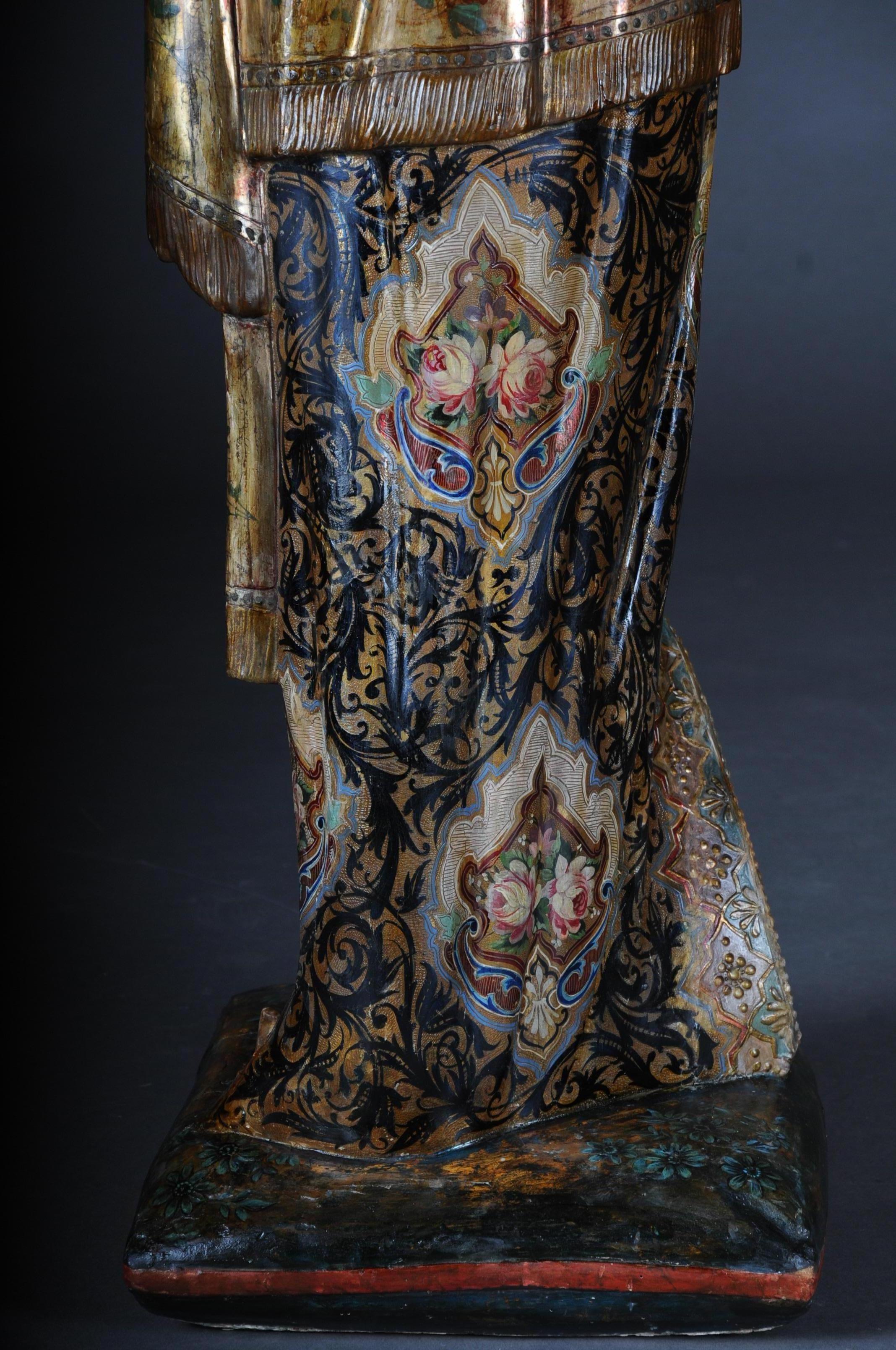 Lustre vénitien ancien du 19ème siècle en bois sculpté de Mohren en vente 5