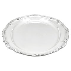 19th Century Antique Victorian 1839 Sterling Silver Meat Platter