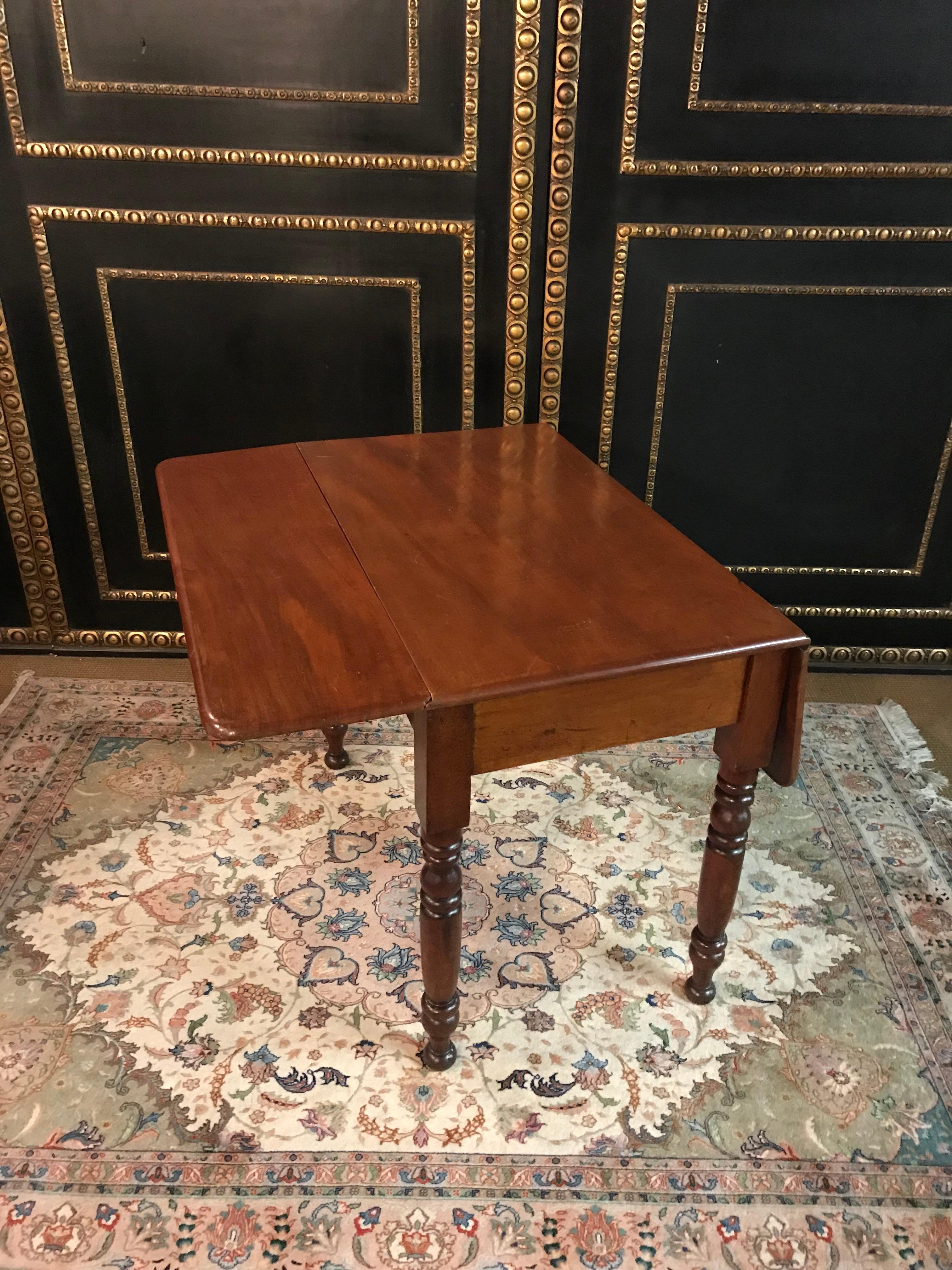 antique drop leaf table