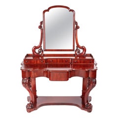 19th Century Antique Victorian Mahogany Dressing/Vanity Table