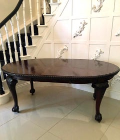 19th Century Antique Victorian Mahogany Extending Dining Table