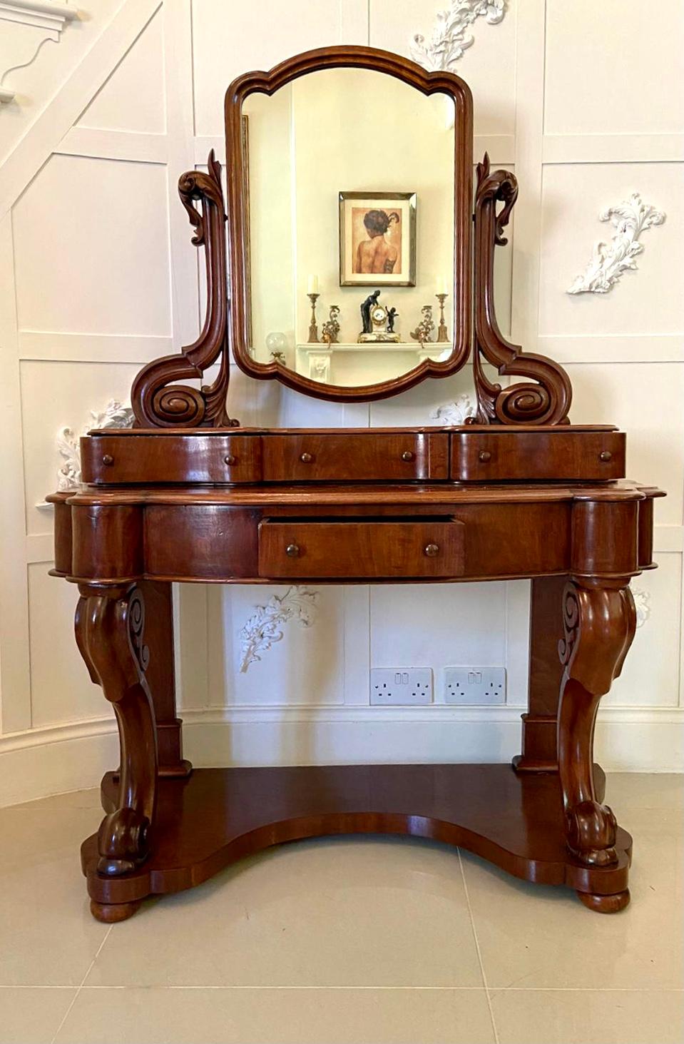 mahogany vanity table