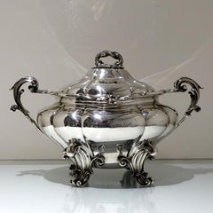 19th Century Antique Victorian Regimental Soup Tureen Thomas Bradbury and Sons