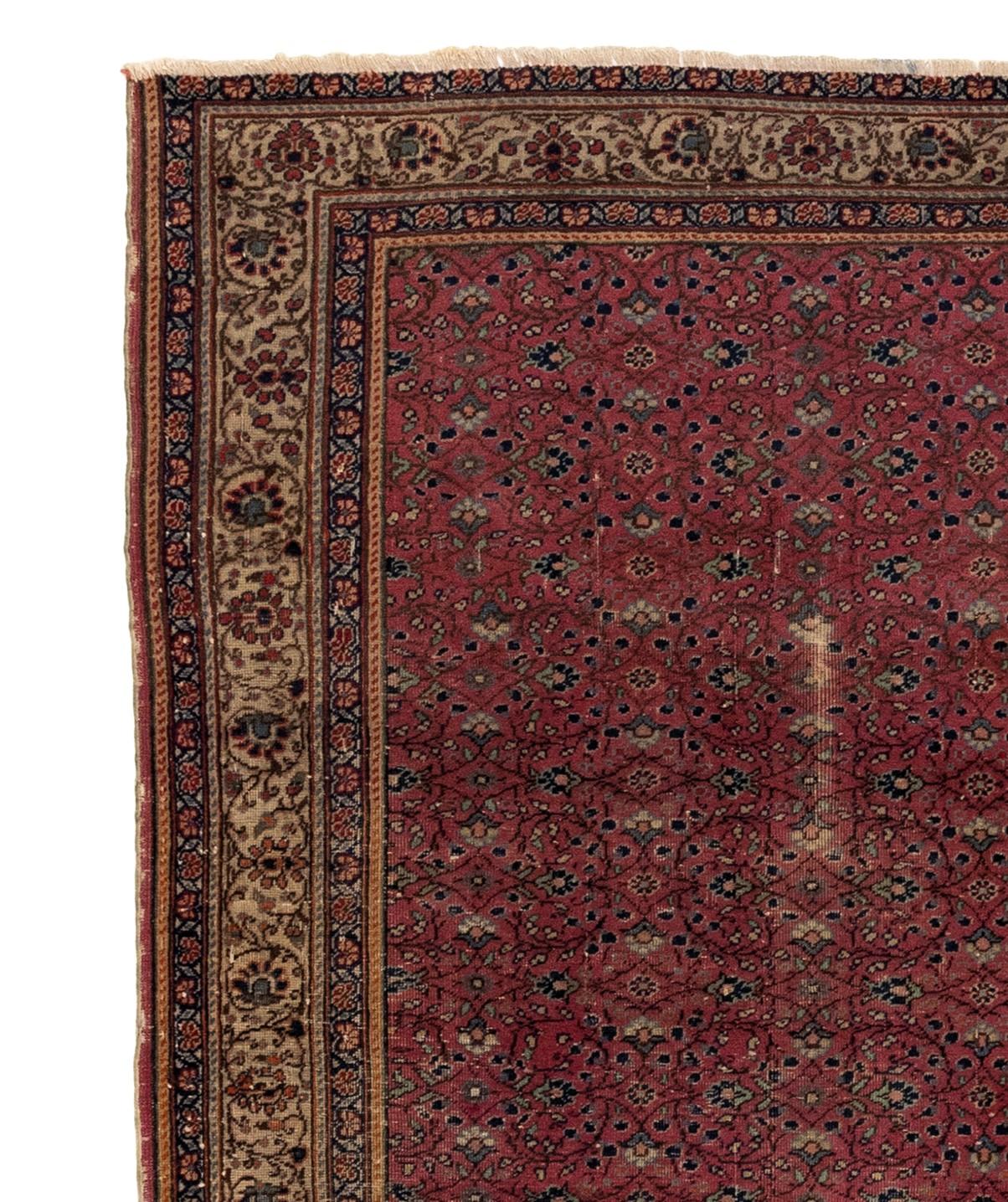 Antiker viktorianischer Teppich aus dem 19. im Zustand „Gut“ im Angebot in Los Angeles, CA